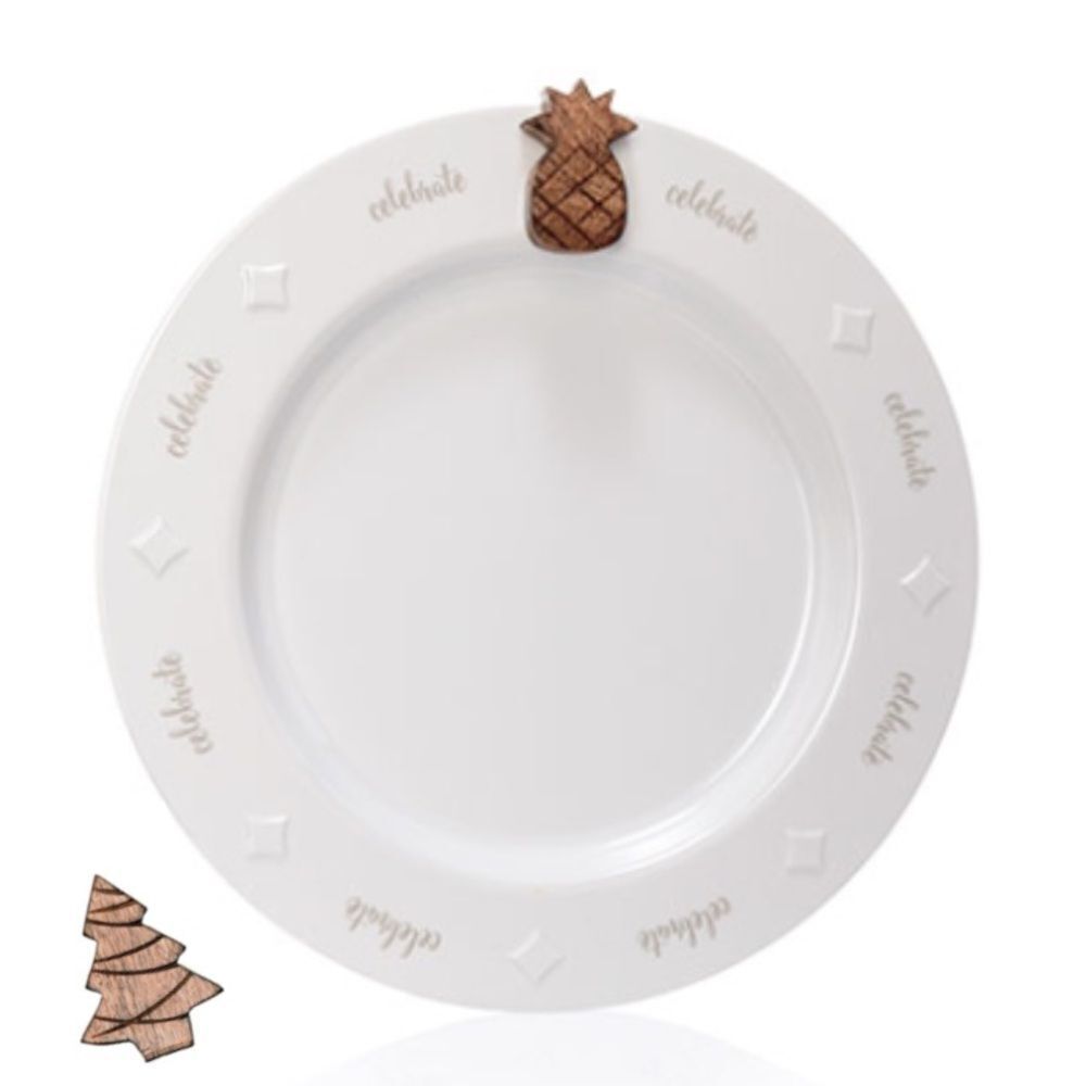 Thirty-one White Celebrate Platter